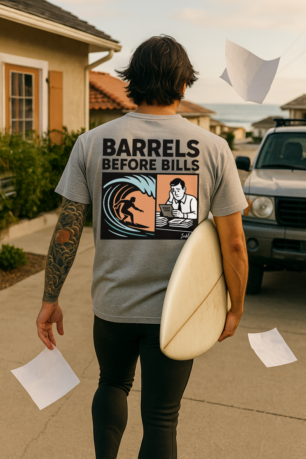 Barrels Before Bills Tee