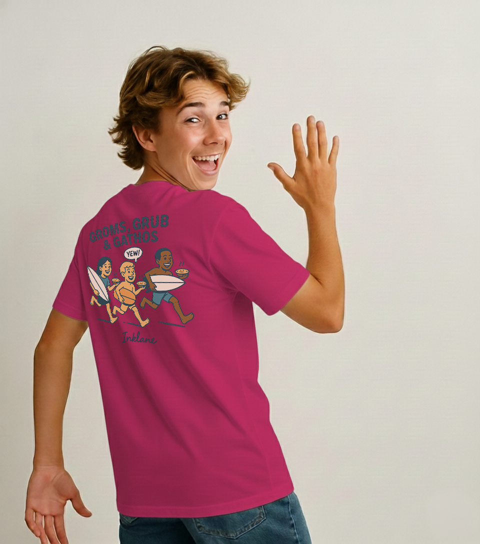 Groms, Grub & Gathos Tee